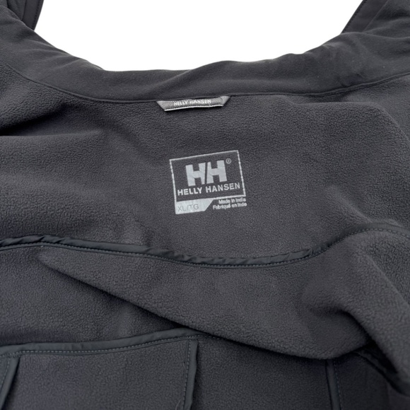 Helly Hansen HH Gray Script Full Zip Pleated Soft Shell Tech Jacket - Picture 7 of 14